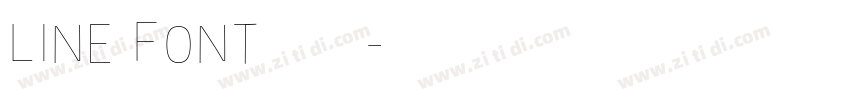 Line Font 超极细字型字体转换